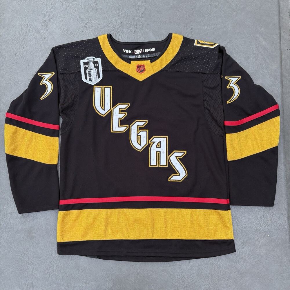 Adidas Vegas Golden Knights Hill 33 Jersey sz 50 2023 Stanley Cup VGK 1995 Retro